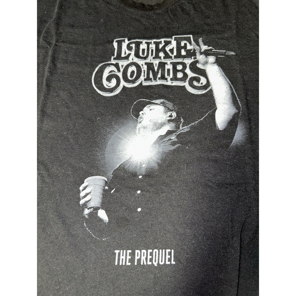Luke Combs The Prequel Album Black T-Shirt Men's Size 2XL Country Music Concert - Picture 2 of 7